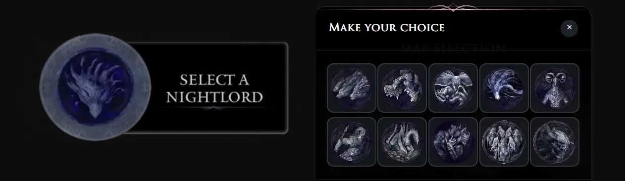 1: Nightlord selection (optional)